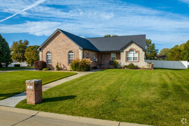 The traditional homes in Maryville, IL, boast beautiful, timeless designs.