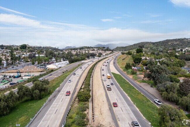 A view of the 8 Freeway at Harbison Canyon.