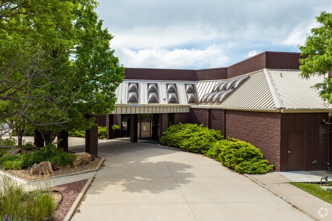 The entrance driveway at Hyland Christian School in Westminster, Colorado.