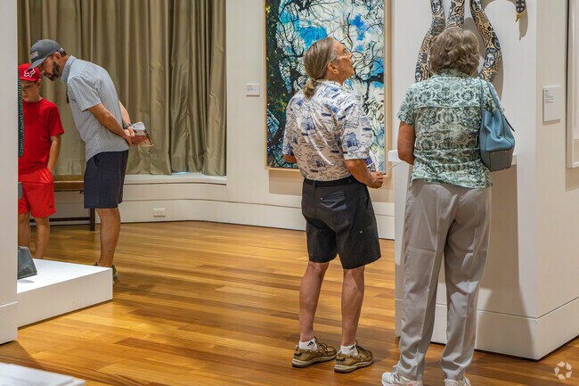 Residents of Pine Valley enjoy the free community day at the Cameron Art Museum.
