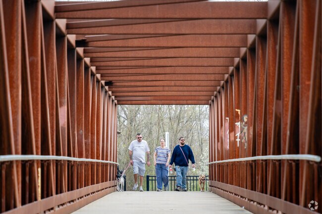 Heritage Bridge in Depot Town is an easy way for locals to enter Riverside Park.