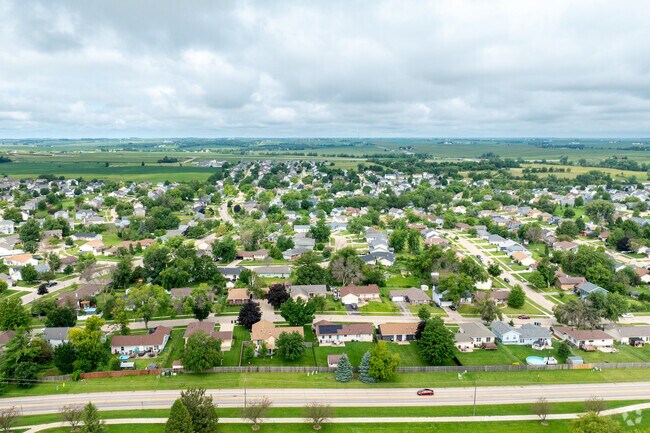Bird’s-eye view of Cherry Hill Park,  where every block tells a story.