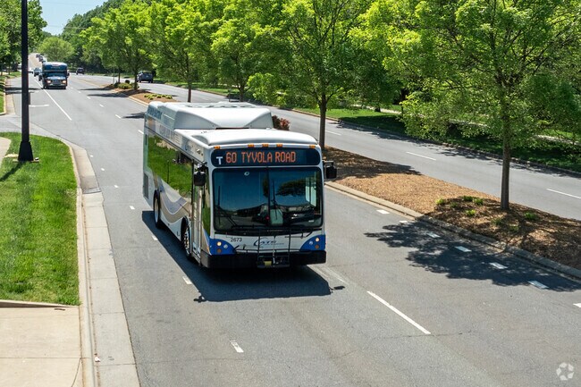 Eagle Lake residents enjoy multiple CATS bus stops on W Tyvola Road.