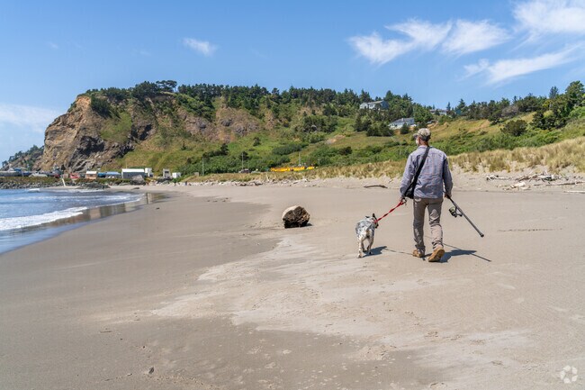 Visitors from all around come to Port Orford to fish.
