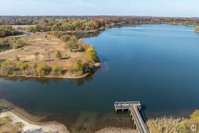 You can fish off the pier at Falls Township Community Park