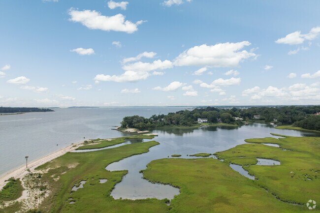 Shelter Island is around 8000 acres in size, much of which is protected wetlands.