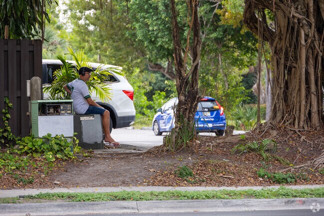 Lifestyle moment in Palm Springs neighborhood in Hialeah.