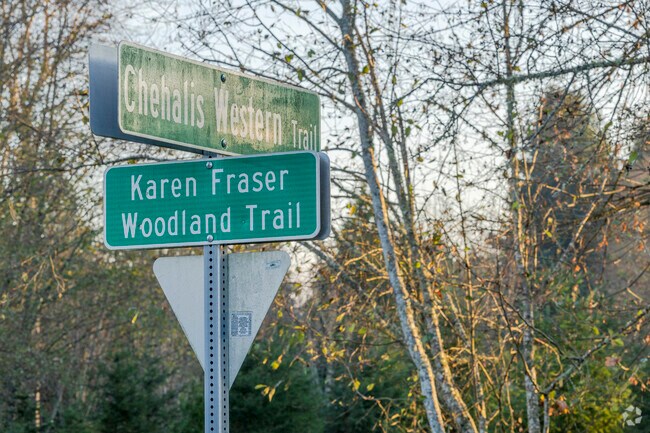 Chehalis Western Trail spans 21.2 miles through Lacey & Olympia WA.