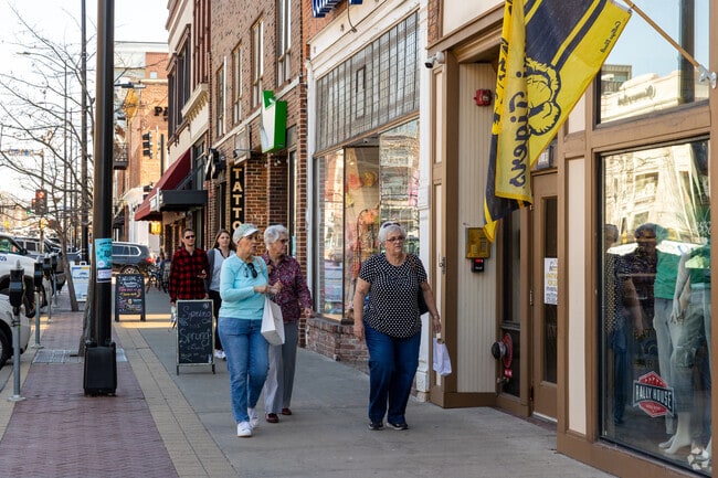 Downtown Columbia is just a block south of North Central housing amazing shops and restaurants.