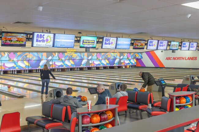 ABC North Lanes is a popular bowling alley with leagues, cosmic bowling and more in Colonial Park.
