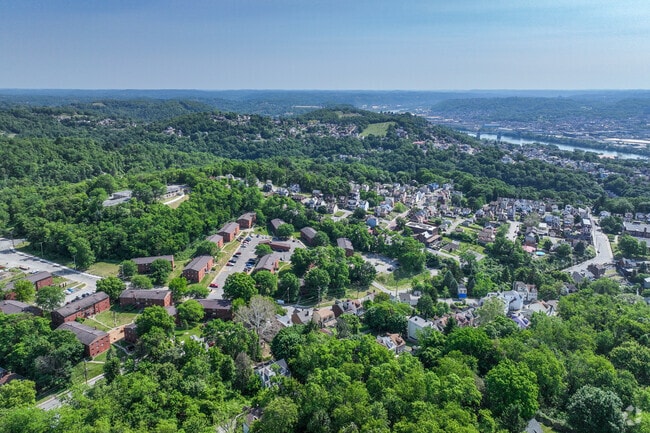 Aerial of Spring Hill City View facing North of Route 28.