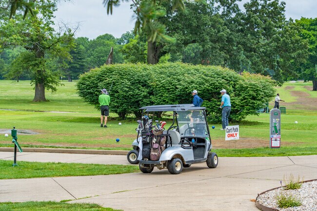Fendrich Golf Course offers equipment, refreshments, and golf cart rental.