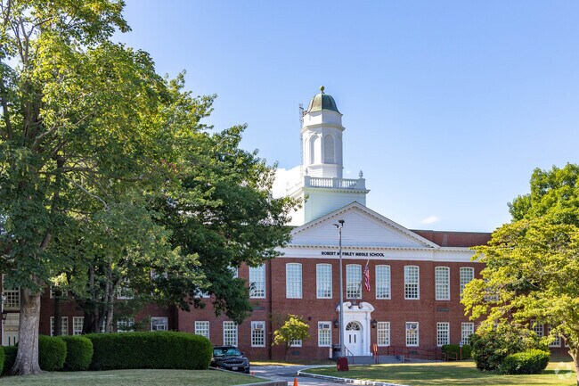 Approximately 725 students attend the Robert M Finley Middle School in Glen Cove.