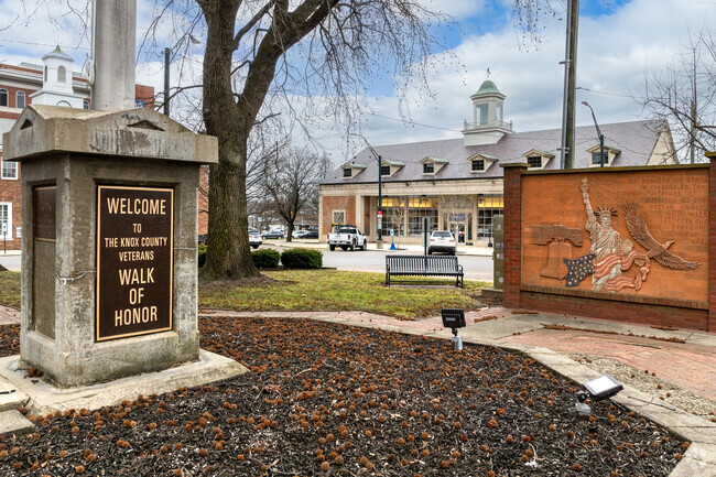 Mount Vernon features the Knox County Veterans Walk of Honor, a site dedicated to commemorating local military service.