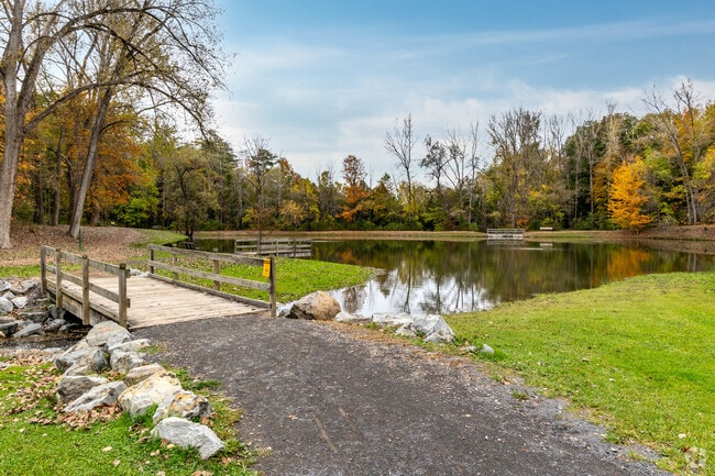 The Sullivan Park pond is a great fishing location during the warmer months.
