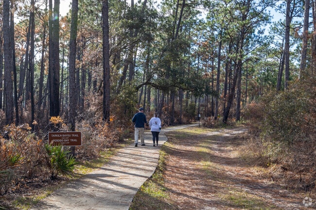 Myrtle Grove is close to Perdido Bay, which has sandy beaches and trails