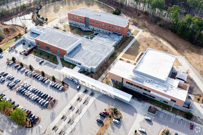 Abbotts Creek Elementary is located in Raleigh, NC across from Durant Nature Park.