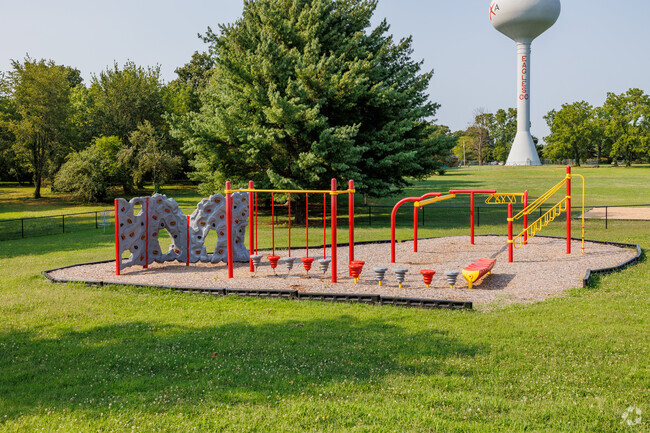 Playground equipment awaits students at Inman Intermediate School.