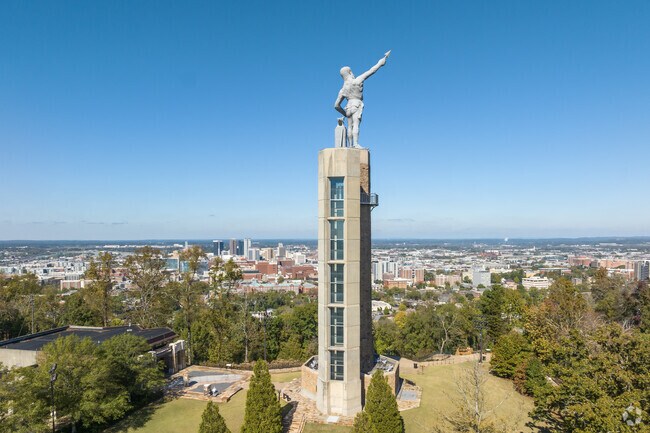 The Vulcan statue is the most giant cast iron statue in the world, located in Birmingham.
