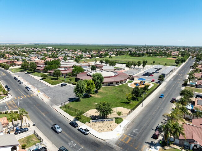 Morningside Elementary offers a sprawling campus when viewed from the sky.