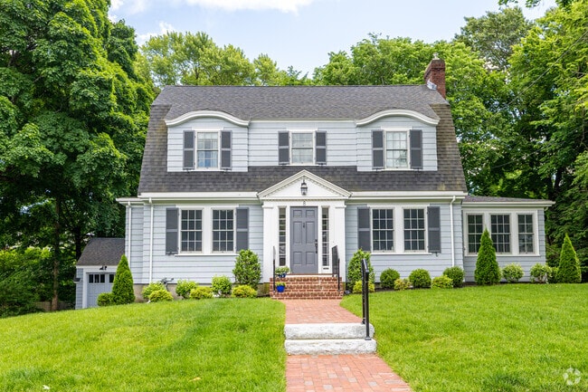 A unique Dutch Colonial styled home in the Munroe Hill neighborhood of Lexington, MA.