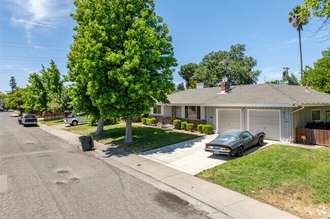 Ranch-style homes in Northrup were built in the 1960s.