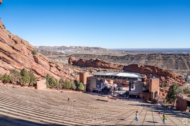 Red Rocks Park and Amphitheatre is open while acts set up for their events.