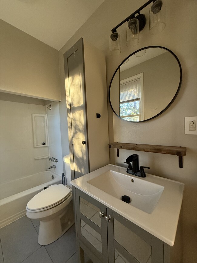 Recently remodeled first level bathroom