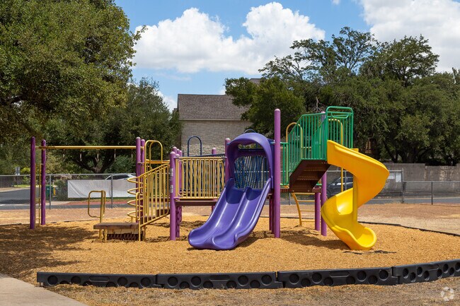 Students enjoy the playground at Naumann Elementary School in Cedar Park.