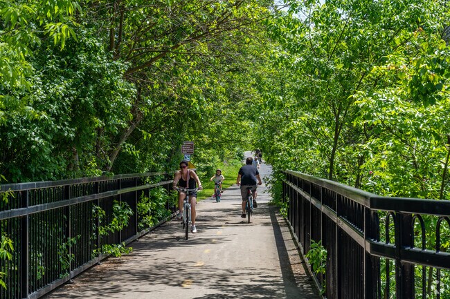 Old Farm has easy access to the West Branch DuPage River Trail.