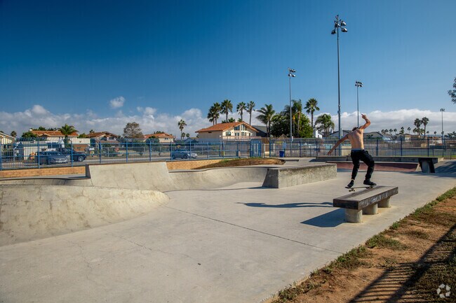 The skatepark at Imperial Beach Sports Park Playground is well appointed and attracts many.