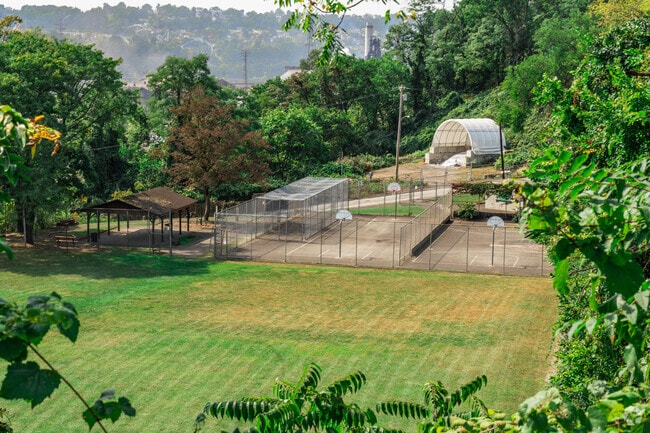 Gather with friends for a quick game of basketball in East Pittsburgh.