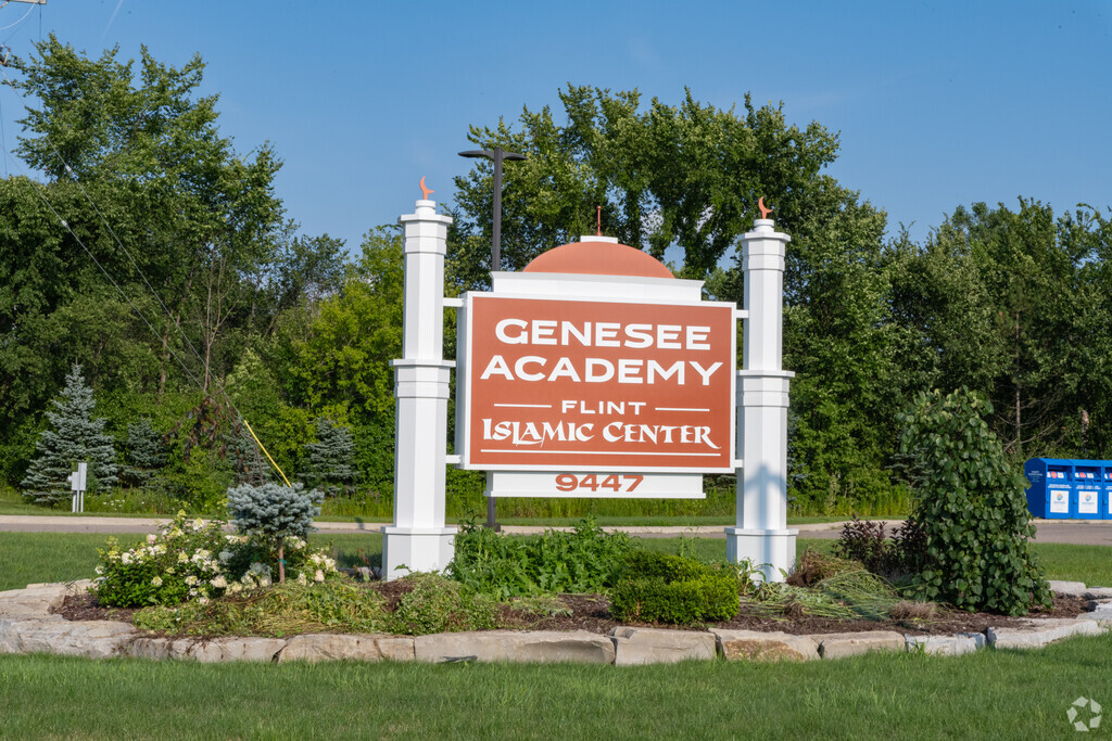 Genesee Academy sign in Southeast Genesee County.