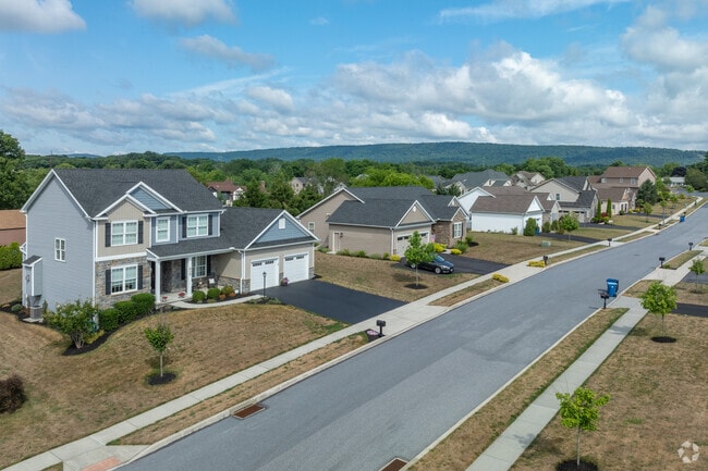 Newer subdivisions in West Hanover Township feature modern traditional homes.