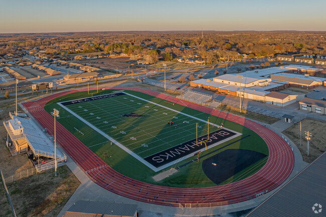 Take in a Pea Ridge Blackhawk game under the Friday night lights.