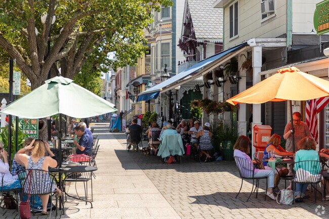 Many cute cafes dot the streets of downtown Ocean Grove.