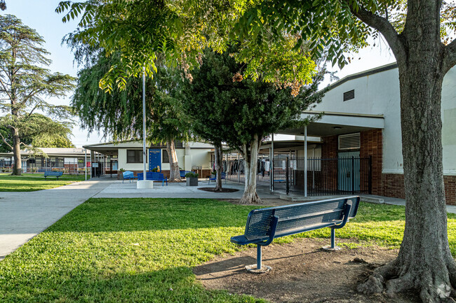 The front buildings at Orchard Dale Elementary School in Whittier.