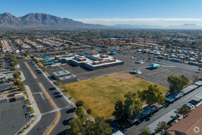v is situated in the North part of Las Vegas.