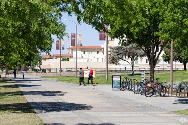 New Mexico State University, just minutes from Constancia M. Palmer, offers vibrant campus life.