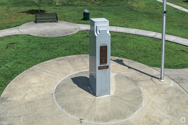 The Veterans Memorial Park is an important location in First Ward.