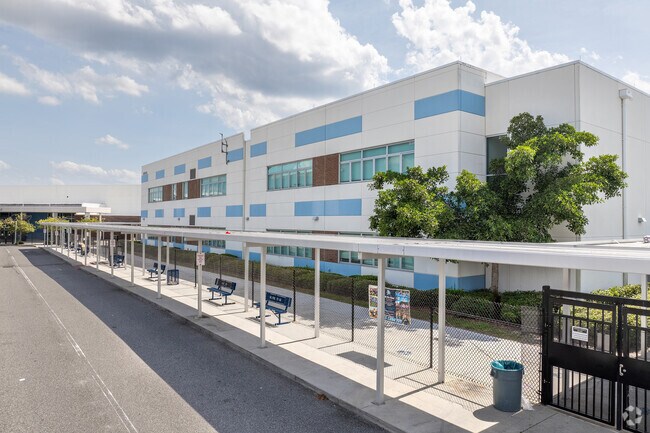 Student drop off is made convenient with access on the East side of Dr. Phillips High School.