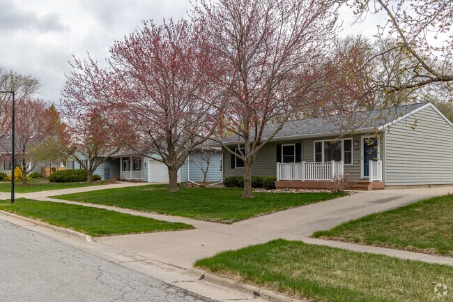 In Timberland Road, the age of any given street can be estimated from the growth of the trees.