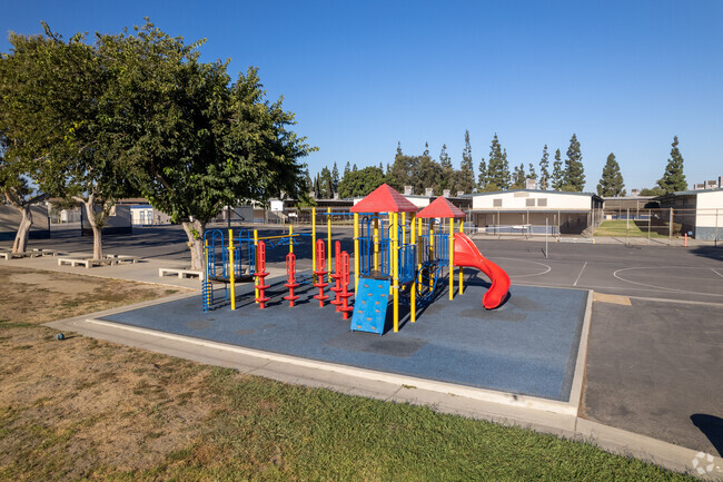 Students love playing on the playground at Garfield Elementary.