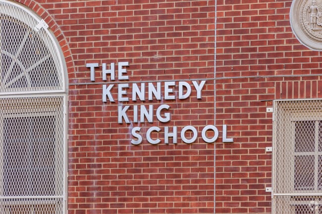 Lamad Academy Charter School is located in the Kennedy King Elementary School.