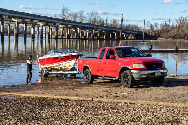 At Bordentown Beach you can launch your boat & get out to the Delaware River for a day of fun.