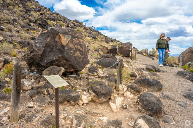 Locals love to hike on the many trails found in Boca Negra Canyon at Petroglyph National Monument.