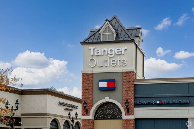 Tanger Outlets Mall, located near Cheeks, features a wide selection of popular stores and brand-name retailers.