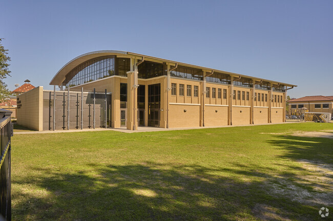 University Lab School's gymnasium is a great venue for assemblies and sports.