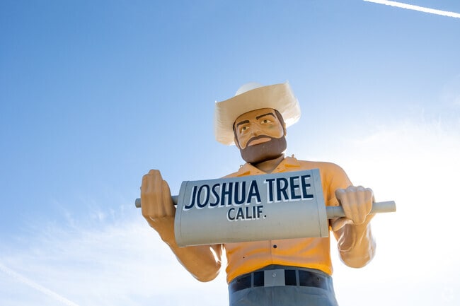 You know you’re in Joshua Tree when you see the cowboy statue along 29 Palms Hwy.
