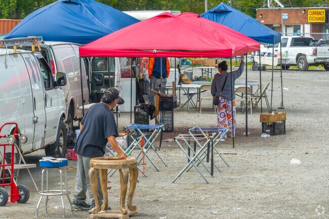 Robbins residents hold their own open air market during the warmer months of the year.